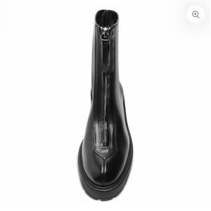 SCHUTZ Black Leather Ankle Boots